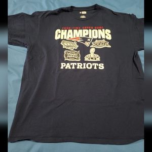 Patriots Superbowl champion shirt double sided